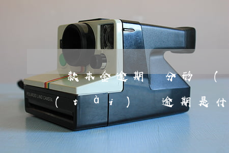 貸款本金逾期劃分形態(tài)(貸款狀態(tài)為逾期是什么意思)