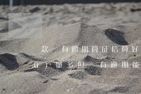 貸款沒有逾期算征信算好(征信貸款數(shù)量多,但沒有逾期,能貸款嗎)