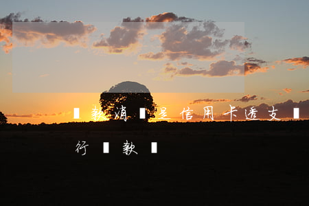 貸款消費是信用卡透支嗎(信用卡消費影響銀行貸款嗎)