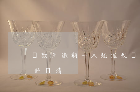 貸款王逾期一天就催收(貸款大王逾期要求全部還清)