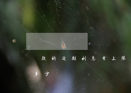 貸款的逾期利息有上限嗎(貸款逾期利息最高多少)