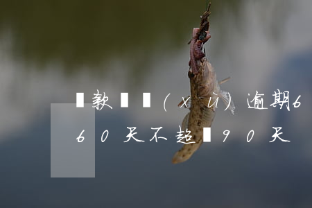 貸款連續(xù)逾期60天(銀行貸款逾期60天不超過90天)