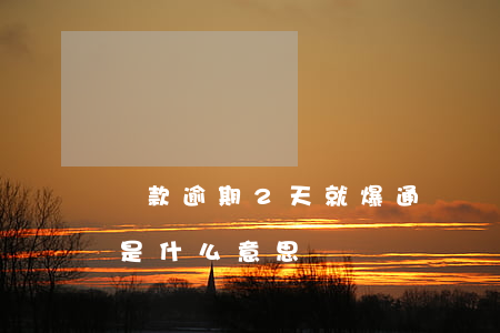貸款逾期2天就爆通訊錄(貸款逾期爆通訊錄是什么意思)