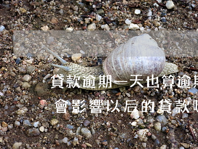 貸款逾期一天也算逾期嗎(請問貸款逾期一天會影響以后的貸款嗎)