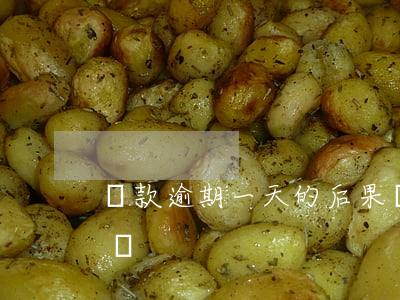 貸款逾期一天的后果(貸款逾期一天有沒有影響)