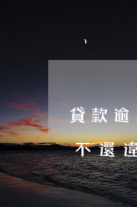 貸款逾期不還構(gòu)成犯罪(借款逾期不還違法嗎)