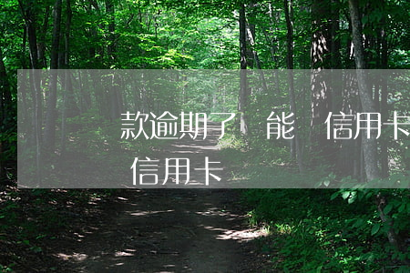 貸款逾期了還能辦信用卡嘛(貸款逾期能不能辦信用卡)