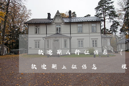 貸款逾期人行征信系統(tǒng)(銀行貸款逾期上征信怎樣處理)