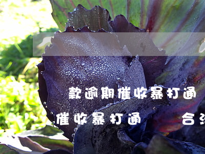 貸款逾期催收暴打通訊錄合法嗎-貸款逾期催收暴打通訊錄合法嗎知乎