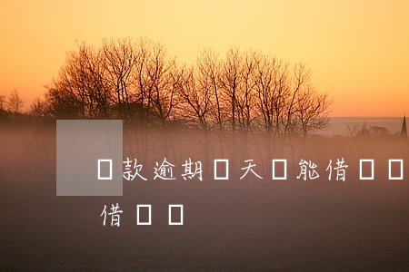 貸款逾期兩天還能借錢嗎(貸款逾期兩天還能借錢嗎)