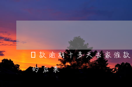 貸款逾期十多天去家催款(房貸逾期十天還款的后果)