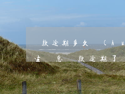 貸款逾期多久會(huì)產(chǎn)生罰息(貸款逾期了罰息有沒有規(guī)定)