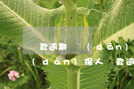 貸款逾期對擔(dān)保有影響嗎(我是擔(dān)保人貸款逾期了有什么影響)