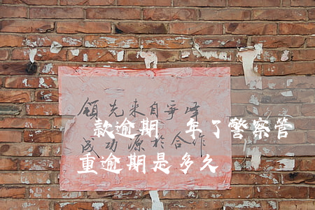 貸款逾期幾年了警察管嗎(貸款嚴(yán)重逾期是多久)