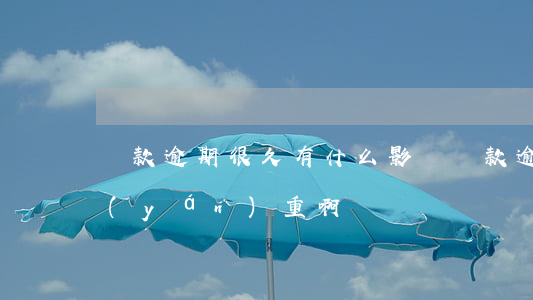 貸款逾期很久有什么影響(貸款逾期多久算嚴(yán)重啊)