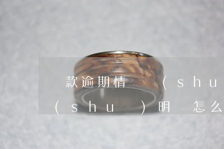 貸款逾期情況說(shuō)明模版(逾期說(shuō)明書怎么寫好)