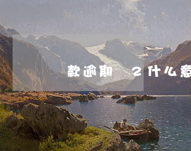 貸款逾期數2什么意思(貸款逾期一兩個月)