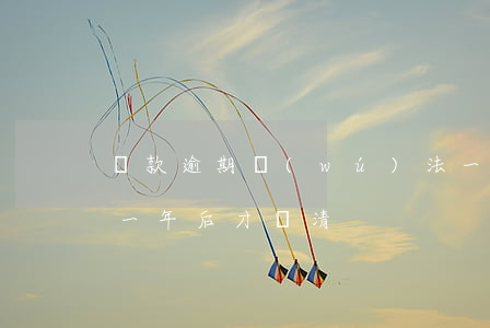 貸款逾期無(wú)法一次性還清(貸款逾期一年后才還清)