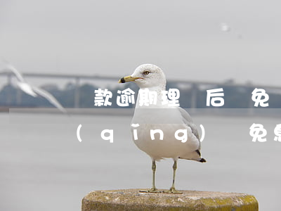 貸款逾期理賠后減免(貸款逾期多久可以申請(qǐng)減免息)
