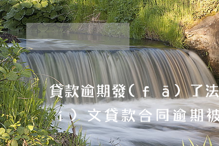 貸款逾期發(fā)了法院起訴回執(zhí)文(貸款合同逾期被起訴了,我在開(kāi)庭前)