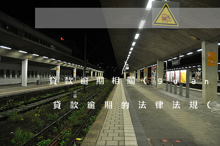貸款逾期相關(guān)法規(guī)(貸款逾期的法律法規(guī))