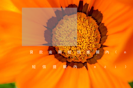 貸款逾期短信提醒內(nèi)容(貸款逾期短信提醒內(nèi)容)