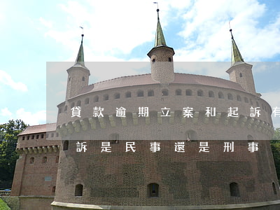 貸款逾期立案和起訴有什么不同(貸款逾期起訴是民事還是刑事)