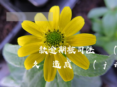 貸款逾期被司法凍結(jié)(貸款拖欠多久,會造成凍結(jié)資產(chǎn))