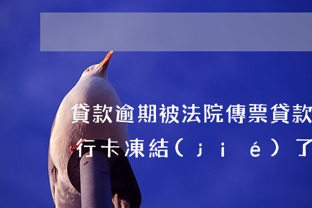 貸款逾期被法院傳票(貸款逾期被法院傳票銀行卡凍結(jié)了影響孩子考公務(wù)員嗎)