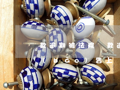 貸款逾期被法院(貸款逾期被法院起訴了征信報(bào)告上會(huì)顯示嗎)