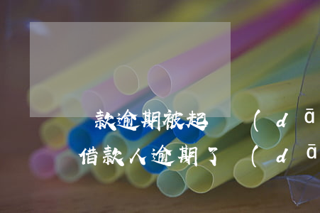 貸款逾期被起訴擔(dān)保人會有影響(借款人逾期了,擔(dān)保人受影響嗎?)