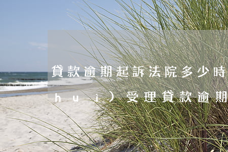 貸款逾期起訴法院多少時(shí)間會(huì)受理(貸款逾期到法院起訴需要多久)