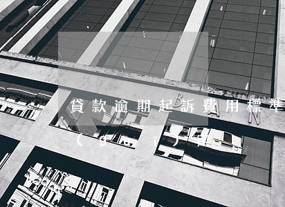貸款逾期起訴費用標準(貸款逾期費用法律規(guī)定)
