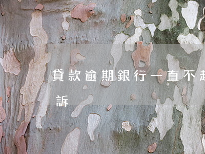 貸款逾期銀行一直不起訴(銀行貸款逾期被起訴)