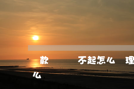 貸款違約還不起怎么辦理（貸款違約還不起怎么辦）