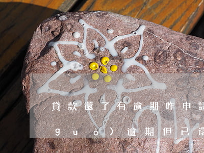貸款還了有逾期咋申請(qǐng)(有過(guò)逾期但已還可以申請(qǐng)什么貸款)