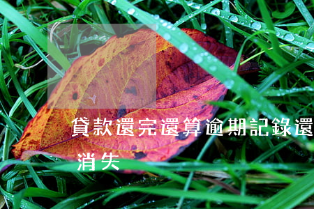 貸款還完還算逾期記錄(還款后逾期記錄多久消失)