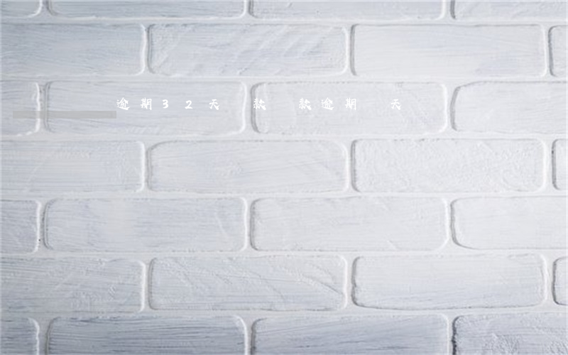 貸貸逾期32天還款(貸款逾期兩天)