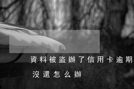 資料被盜辦了信用卡逾期(信用卡被盜用逾期沒還怎么辦)