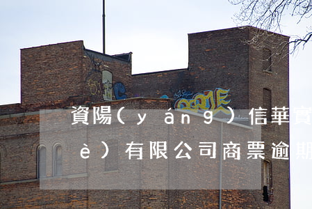 資陽(yáng)信華實(shí)業(yè)有限公司商票逾期-資陽(yáng)區(qū)華信國(guó)際大酒店