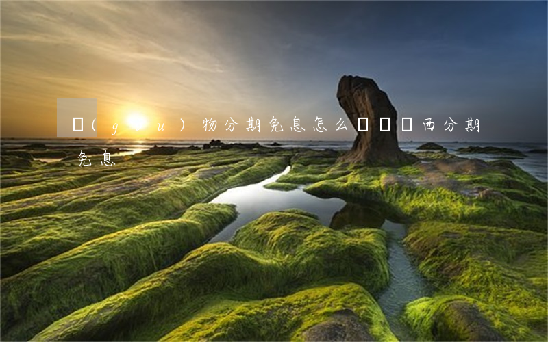 購(gòu)物分期免息怎么辦(買東西分期免息)