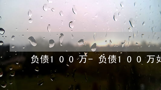 负债100万-负债100万如何走出困境