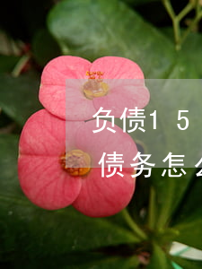 负债15万想整合债务-负债15万想整合债务怎么办