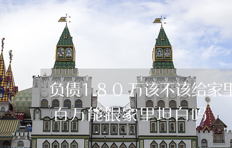 负债180万该不该给家里人坦白-负债一百万能跟家里坦白吗
