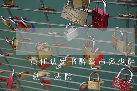 责任认定书醉驾占多少(醉驾责任认定书出来就上法院)