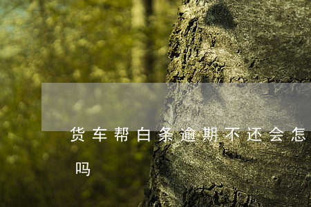 货车帮白条逾期不还会怎样(货车帮白条合法吗)