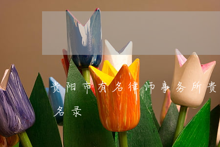 贵阳市有名律师事务所(贵阳市各律师事务所名录)