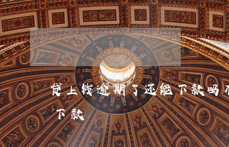 贷上钱逾期了还能下款吗(有正在逾期,也可以下款)