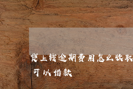 贷上钱逾期费用怎么收取(正在逾期急用钱还可以借款)
