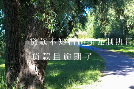 贷款不知情逾期强制执行(不知情的情况下被贷款且逾期了)